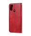 Rood Wallet Bookcase Hoesje voor de Samsung Galaxy M31