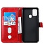 Rood Wallet Bookcase Hoesje voor de Samsung Galaxy M31