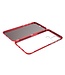 Rood Metaal + Tempered Glass Hoesje voor de Samsung Galaxy M31