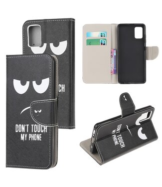 Don't Touch My Phone Bookcase Hoesje Samsung Galaxy M51