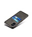 Zwart Pasjeshouder Faux Lederen Hoesje voor de Samsung Galaxy M51