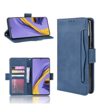 Blauw Wallet Bookcase Hoesje Samsung Galaxy M51
