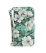 Witte Bloemen Bookcase Hoesje voor de Samsung Galaxy M51