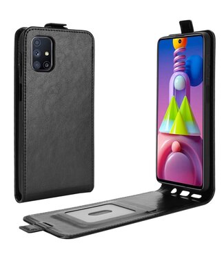 Zwart Flipcase Hoesje Samsung Galaxy M51