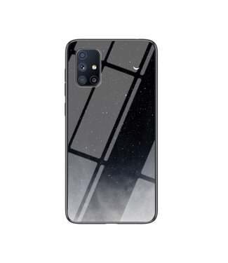 Zwart Sterrenhemel Hybrid Hoesje Samsung Galaxy M31s