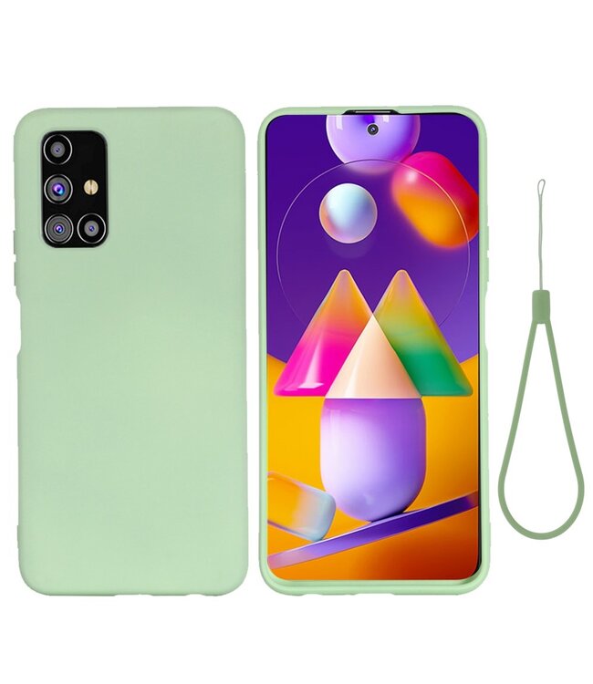 Mintgroen Siliconen Hoesje voor de Samsung Galaxy M31s