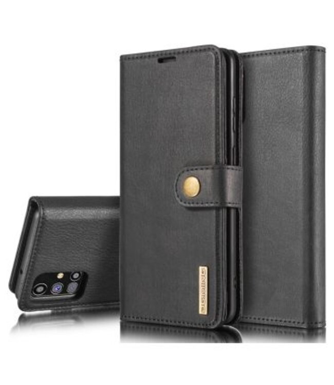 DG.Ming Zwart 2-in-1 Bookcase Hoesje voor de Samsung Galaxy M31s