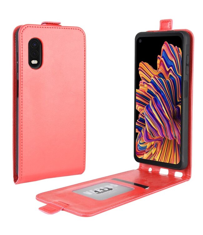 Rood Flipcase Hoesje voor de Samsung Galaxy Xcover Pro