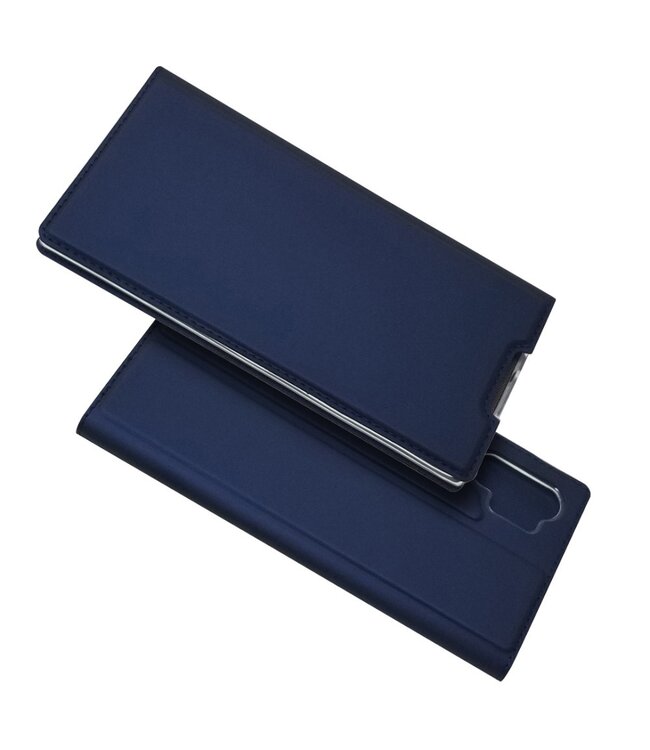 Blauw Bookcase Hoesje voor de Samsung Galaxy Note 10 Plus