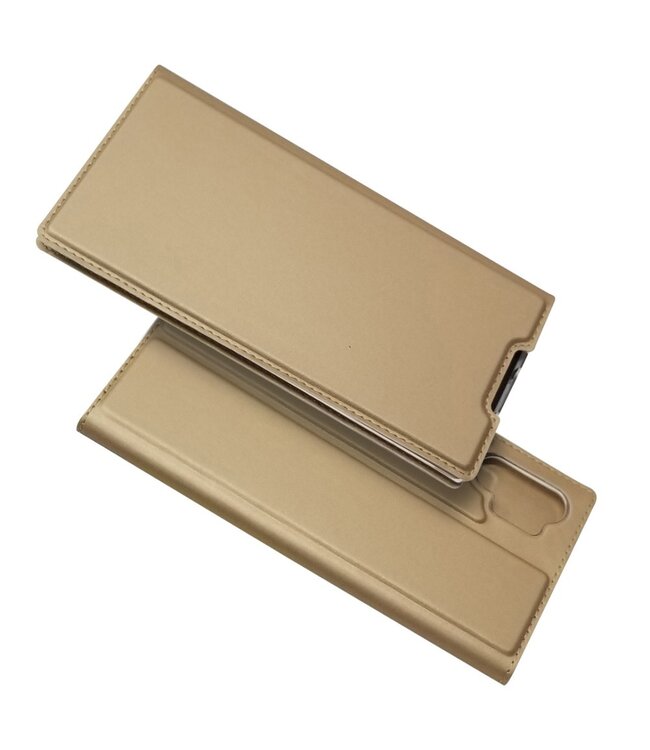 Goud Bookcase Hoesje voor de Samsung Galaxy Note 10 Plus