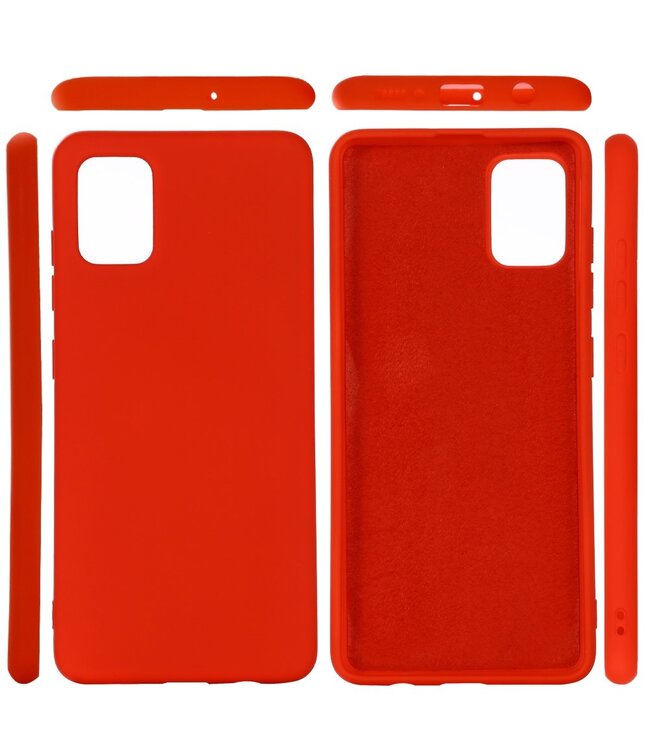 Rood Siliconen Hoesje voor de Samsung Galaxy A31