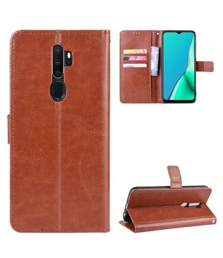 Bruin Bookcase Hoesje Oppo A5 (2020) / A9 (2020)