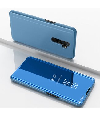 Blauw Spiegel Bookcase Hoesje Oppo A5 (2020) / A9 (2020)