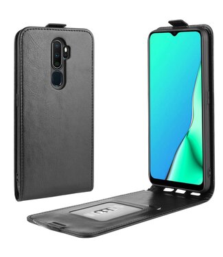 Zwart Flipcase Hoesje Oppo A5 (2020) / A9 (2020)