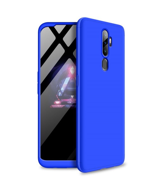 GKK GKK Blauw Mat Hardcase Hoesje voor de Oppo A5 (2020) / A9 (2020)