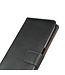 Zwart Genuine Lederen Bookcase Hoesje voor de Oppo A5 (2020) / A9 (2020)