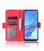 Rood Multi-Slot Bookcase Hoesje voor de Oppo A53 / A53s