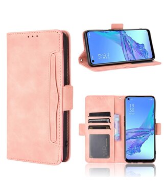 Roze Multi-Slot Bookcase Hoesje Oppo A53 / A53s