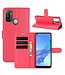 Rood Litchee Bookcase Hoesje voor de Oppo A53 / A53s