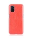 Rood Litchee Faux Lederen Hoesje voor de Oppo A52 / A72 / A92