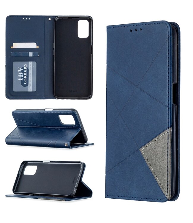 Blauw Wallet Bookcase Hoesje voor de Oppo A52 / A72 / A92