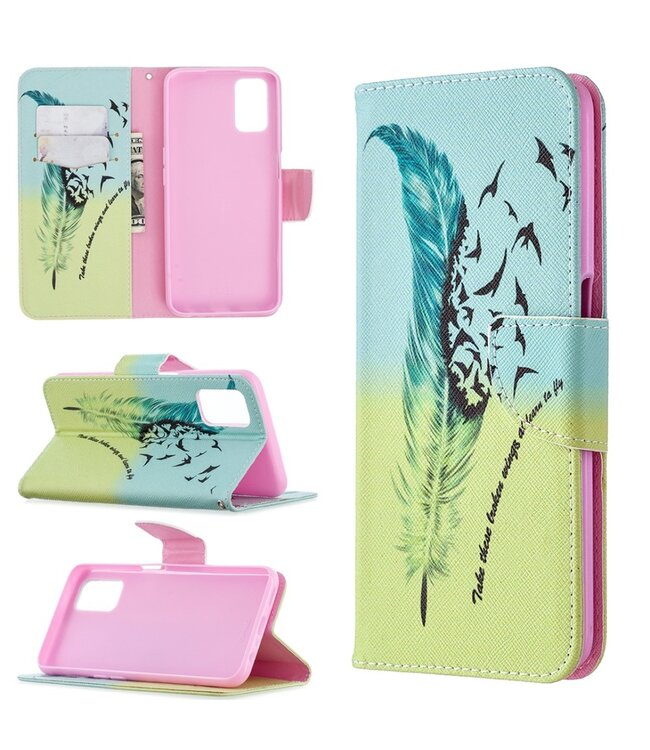 Veren en Vogels Bookcase Hoesje voor de Oppo A52 / A72 / A92