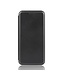 Zwart Carbon Bookcase Hoesje voor de Oppo A52 / A72 / A92