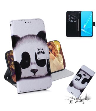 Panda Bookcase Hoesje Oppo A52 / A72 / A92