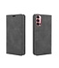 Zwart Silky Touch Bookcase Hoesje voor de Oppo Reno4 Pro 5G