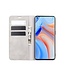 Grijs Silky Touch Bookcase Hoesje voor de Oppo Reno4 Pro 5G
