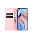 Roze Silky Touch Bookcase Hoesje voor de Oppo Reno4 Pro 5G