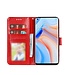 Rood Bookcase Hoesje voor de Oppo Reno4 Pro 5G