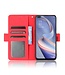 Rood Pasjeshouder Bookcase Hoesje voor de Oppo Reno4 Z 5G