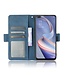 Blauw Multi-Slot Bookcase Hoesje voor de Oppo Reno4 Z 5G
