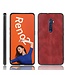 Rood Faux Lederen Hybrid Hoesje voor de Oppo Reno2