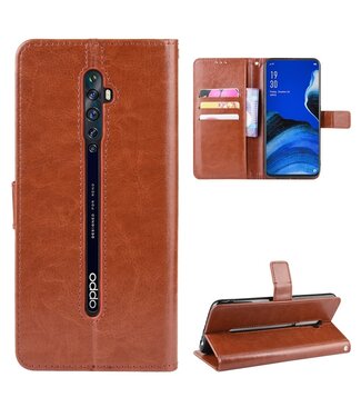 Bruin Bookcase Hoesje Oppo Reno2 Z