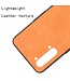 Oranje Faux Lederen Hybrid Hoesje voor de Oppo Find X2 Lite