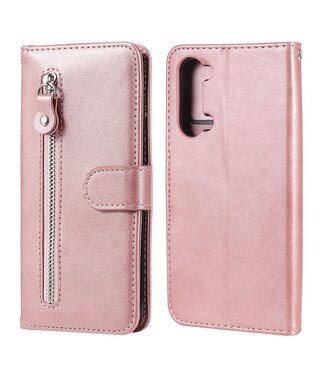 Rosegoud Wallet Bookcase Hoesje Oppo Find X2 Lite