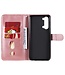 Rosegoud Wallet Bookcase Hoesje voor de Oppo Find X2 Lite