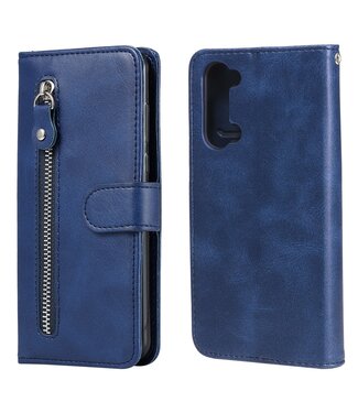 Blauw Wallet Bookcase Hoesje Oppo Find X2 Lite