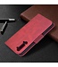 Rood Faux Lederen Bookcase Hoesje voor de Oppo Find X2 Lite