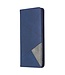 Blauw Geometrisch Patroon Bookcase Hoesje voor de Oppo Find X2 Lite
