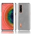 Grijs Litchee Hardcase Hoesje voor de Oppo Find X2 Pro