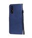 Blauw Bandje Bookcase Hoesje voor de Oppo Reno3 Pro / Find X2 Neo