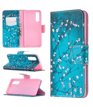 Boom met Bloemen Bookcase Hoesje Oppo Reno3 Pro / Find X2 Neo