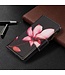 Roze Bloem Bookcase Hoesje voor de Oppo Reno3 Pro / Find X2 Neo