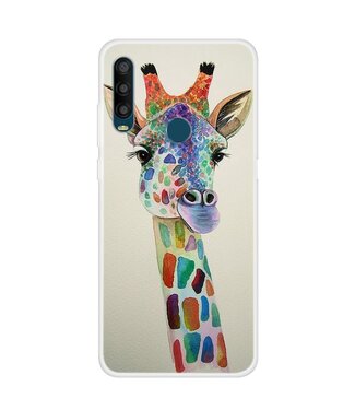 Kleurrijke Giraffe TPU Hoesje Alcatel 1SE (2020)