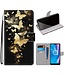 Gold Butterfly Bookcase Hoesje voor de Alcatel 1SE (2020)