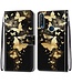 Gold Butterfly Bookcase Hoesje voor de Alcatel 1SE (2020)