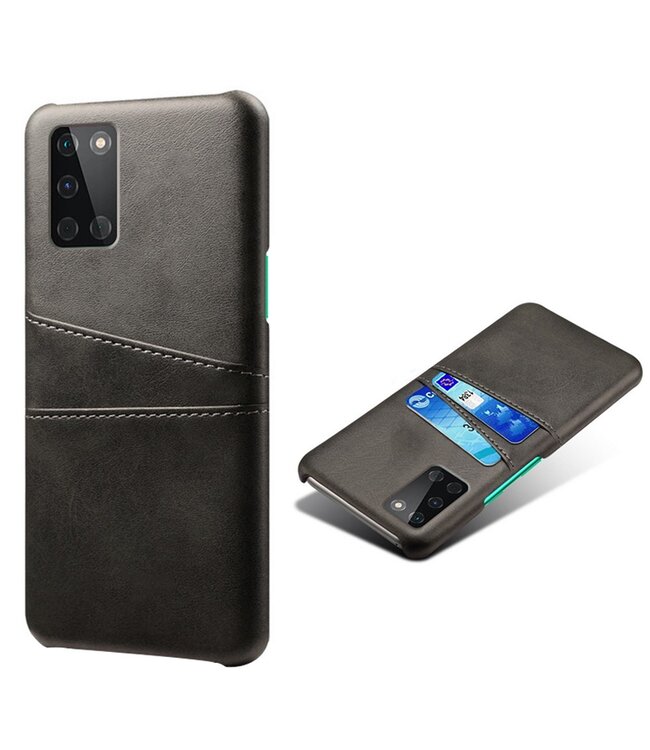 Ksq KSQ Zwart Pasjeshouder Faux Lederen Hoesje voor de OnePlus 8T